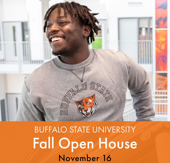 Ad with smiling student