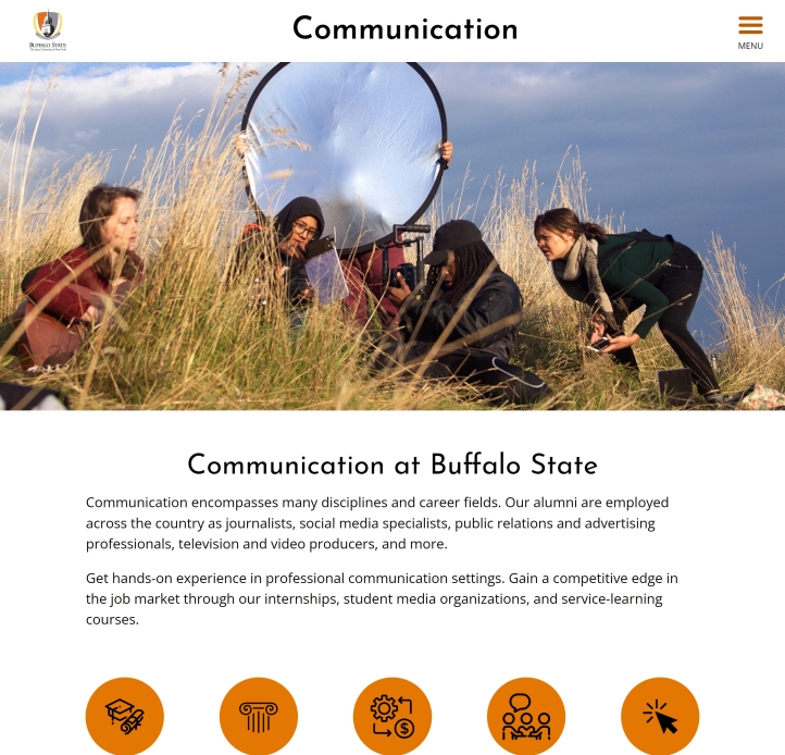 Communication web page