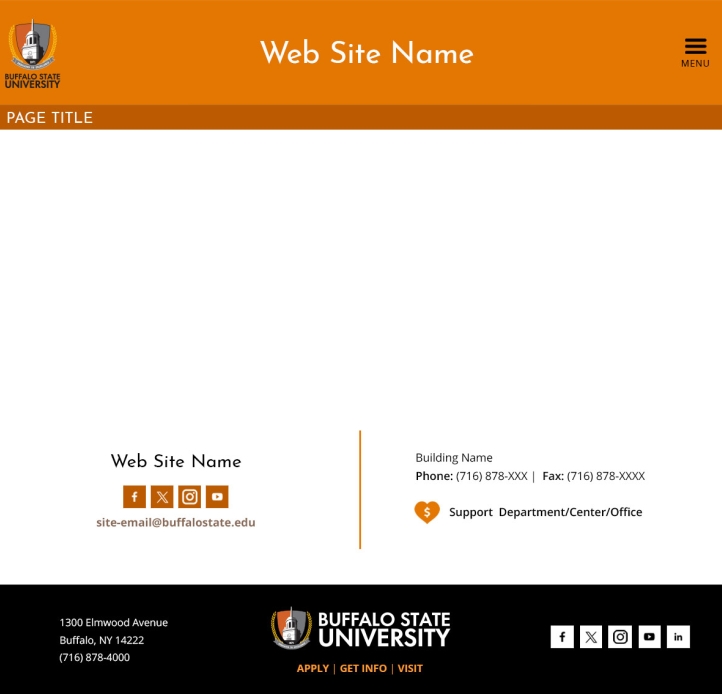 Header and footer orange